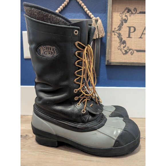 Whites Snow Pac Elk Guide Insulated Steel Toe Boots Men’s 11 Winter 14" USA - Picture 2 of 16